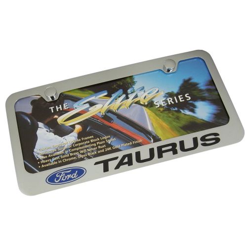 Ford taurus chrome brass license plate frame