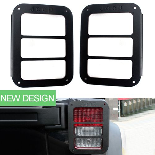 Rear tail light lamp decor tail light covers guards for 2007-16 jeep wrangler jk