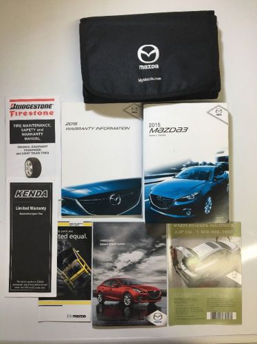 2015 mazda 3  owners manual set new!! free same day shipping #0144