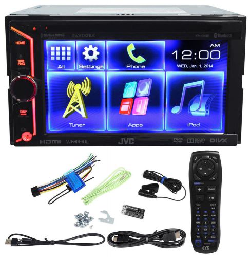 Jvc kw-v30bt 2 din bluetooth dvd receiver 6“ monitor+ks-u60 hdmi+ks-u62 cable