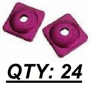 Stud-boy power plate aluminum single backers - purple - 2193-p1-ap - 24 pack