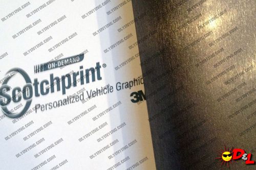 3m scotchprint brushed steel wrap film 24"x24" 4 sq. ft.