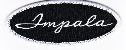 Chevy impala script sew/iron on patch chevrolet ss embroidered lowrider