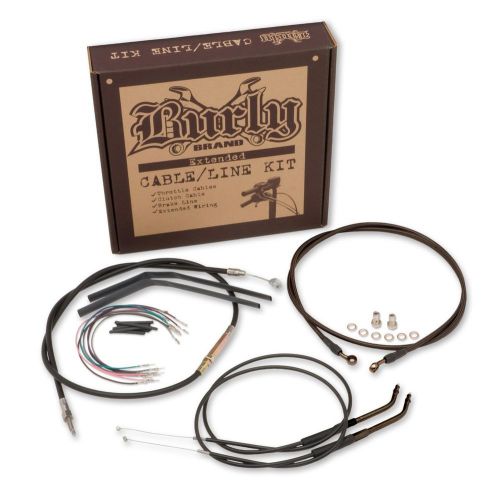 Harley sportster 2007 thru 2015  burly extended cable kit 12 inch apehangers