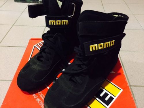 New momo corse men&#039;s driving shoes fireproof made in italy black size eu39/us7
