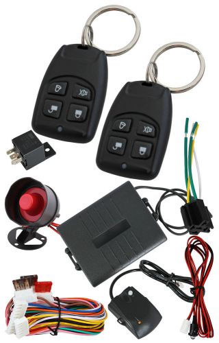 12v 2 remote controls universal car alarm security system shocking sensor /2270