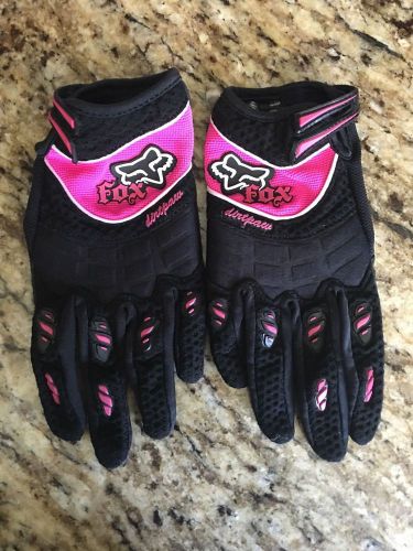 Fox racing motocross gloves, women's medium