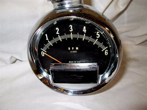 1964 chevrolet bowtie accessory tachometer nova chevelle impala 327 396 427 rare