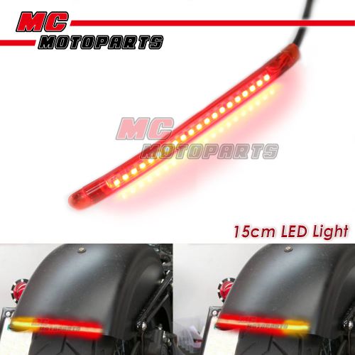 Amp-z 15cm red with signal light led tail light bar tube for bmw motorcycles