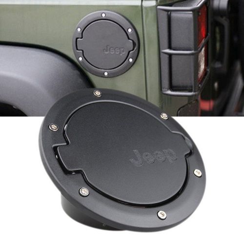 Fuel filler door cover gas tank cap for 2007-2015 jeep wrangler jk 4 / 2 door
