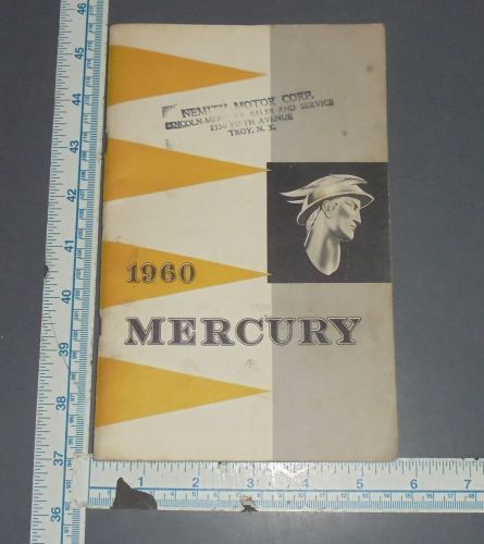 1960 mercury moneterey montclair parklane owners manual