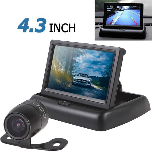 4.3&#034; 2-ch car rear view monitor + 420 tvl 18mm lens reverse parking camera kit