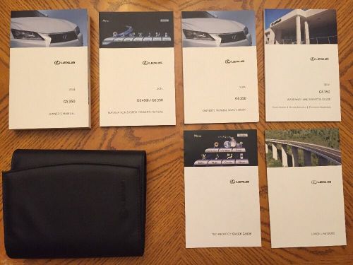 2014 lexus gs350/gs450h w/navigation complete factory owner&#039;s manual stock #212