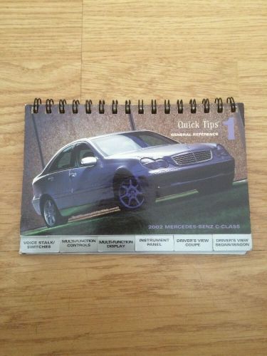 2002 mercedes benz c class quick tips 1 general reference pocket guide manual 02