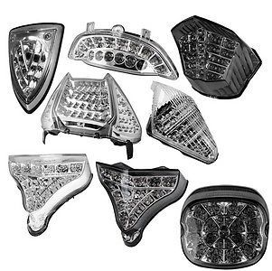 Ako racing clear led tail light for yamaha r1 2007-2008 ya111c