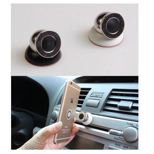 Universal 360 degree car dash mount sticky kit magnetic stand for iphone black
