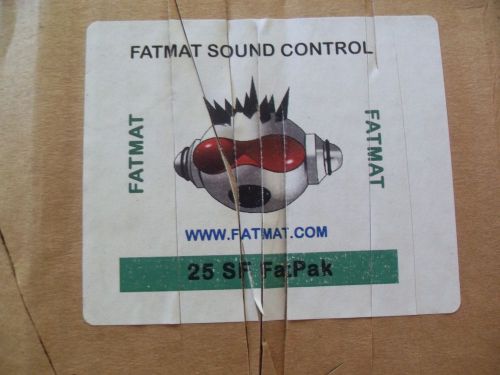 New fatmat audio sound deadener noise killer for all cars &amp; trucks 5 sq feet