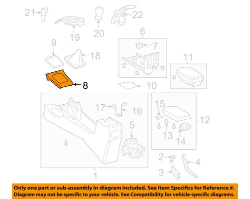Toyota oem 09-13 corolla center console-shift panel 5542012400