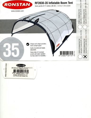 Ronstan inflatable boom tent rf3930-35 suits yachts 30-35' used once
