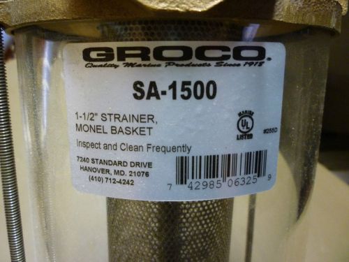 Groco sa-1500 1.5" strainer monel basket