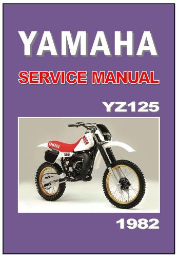 Yamaha workshop manual yz125 yz125j 1982 vmx maintenance service &amp; repair