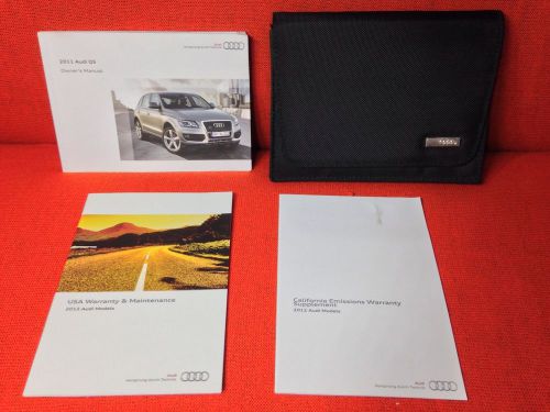 2011 audi q5 owners manual +  fast n free priority shipping clean set