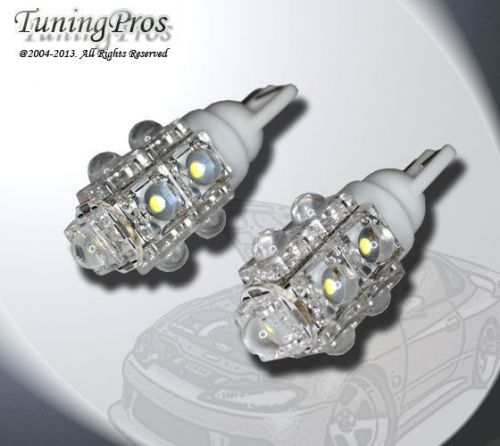 (1 pair) set of 2 pc under hood light t10 9 flux white led light bulb 906 194