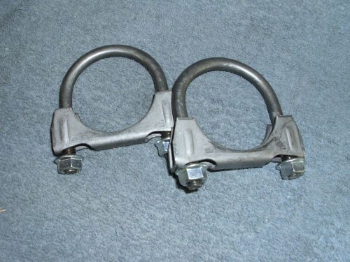 2 inch heavy duty muffler clamp - ( 2 pack) - 3/8 u bolt!!