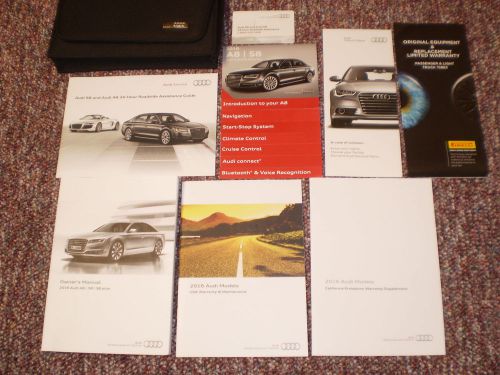 2016 audi a8 s8 plus complete car owners manual books nav guide case all models
