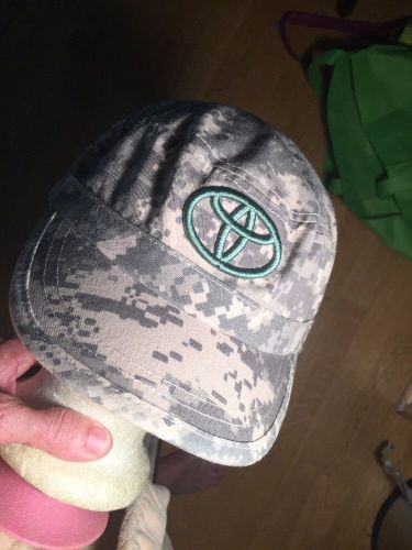 Toyota genuine digital ball cap camo hat adjustable velcro strap