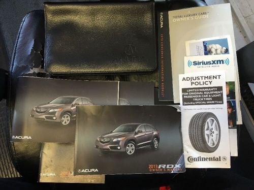 2013 acura rdx owner&#039;s manual and case oem