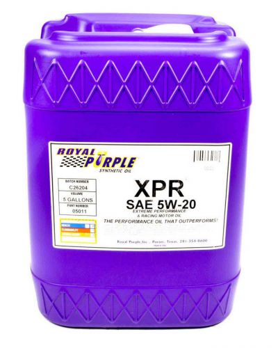 Royal purple extreme performance racing 5w20 motor oil 5 gal p/n 05011