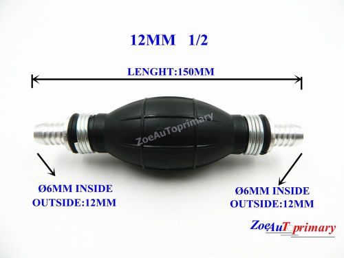 12mm universal marine petrol fuel line hand pump syphon primer bulb lenght 150mm