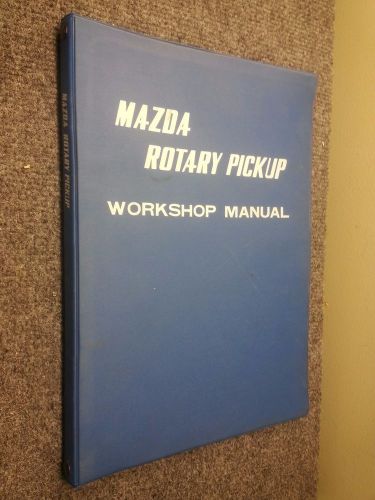 Rare 1974 mazda rotary pickup dealer workshop manual repu
