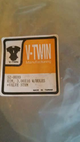 40 spoke 16&#034; x 3.00&#034; rim drop center, ea,for harley davidson motorcycles,by v-tw