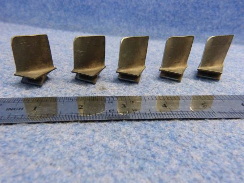 Lot of 5 scrap high nickel engine turbine blades only for collectors/art