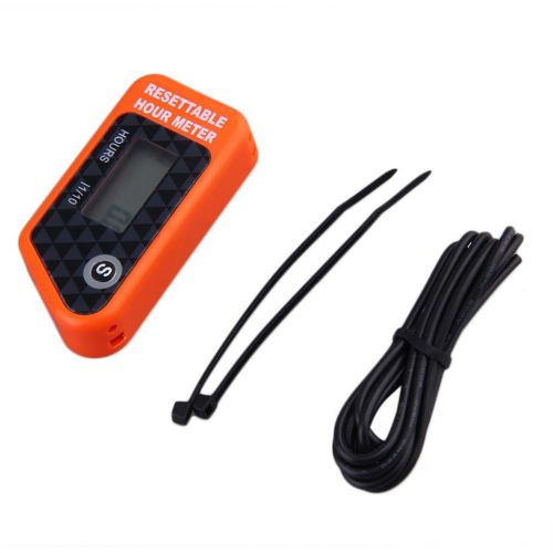 Resettable hour meter / tachometer maintenance &amp; timer system gas engine l0