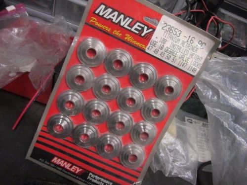 16 new manley titanium retainers p/n 23653-16 +100 10 degree 426 hemi chevrolet