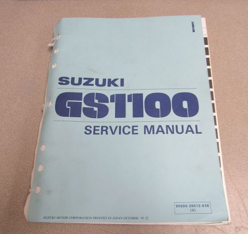 1990 suzuki gs1100 service repair atv motorcycle manual 99500-39012-03e