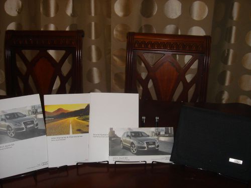 2011 audi q5 owners manual complete set with case free shipping!!