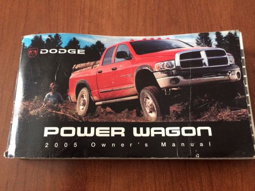 Dodge power wagon 2005 owner&#039;s manual