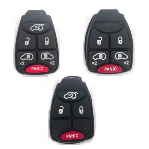 Chrysler dodge grand caravan replacement keyless remote 6 to 3 buttons pad