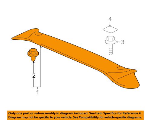 Honda oem 2011 fit-spoiler / wing kit 74900tk6a01yb