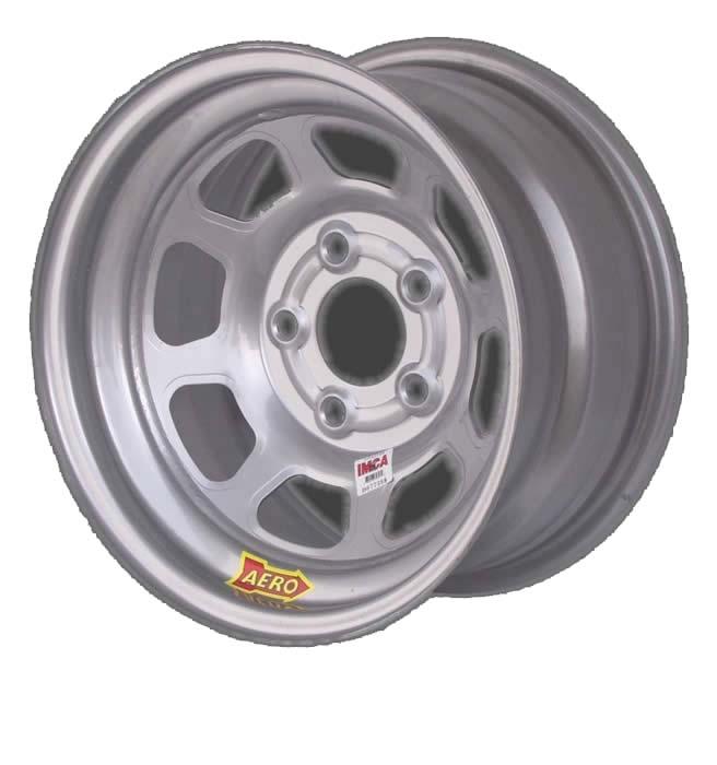 Aero race wheels 58-005020 steel 58 series roll-formed silver 15"  x 10" wheels