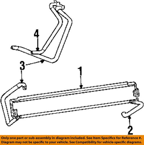 Chrysler oem 5086549ab transmission oil cooler-outlet hose
