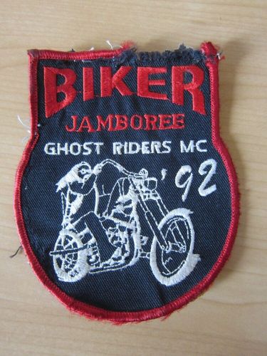 Mc patch ghost riders mc germany biker jamboree 92 rocker hat patch-
