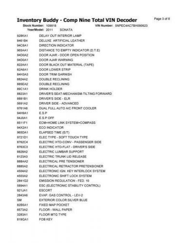 Seat Belt Front Bucket Seat Driver Retractor VIN 4 Fits 11 SONATA 10285553, US $85.00, image 6