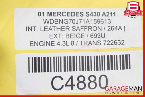 00-06 Mercedes W220 S430 CL600 S65 AMG Steering Wheel Air Bag Airbag Gray OEM, US $105.00, image 8