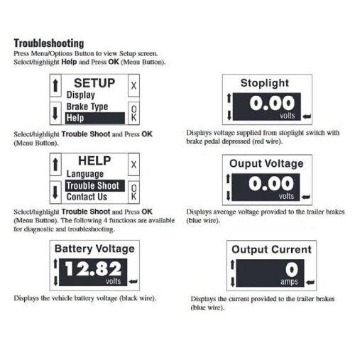 New Black Electronic brake controller for p3 electric trailers 90195, US $144.18, image 2
