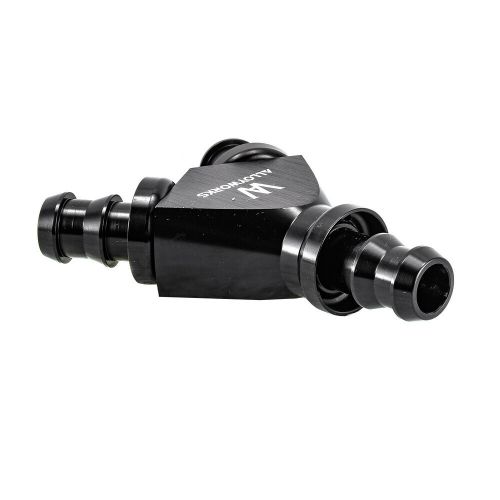 3/8" aluminum anodized finish y barbed adapter fitting 3-way split